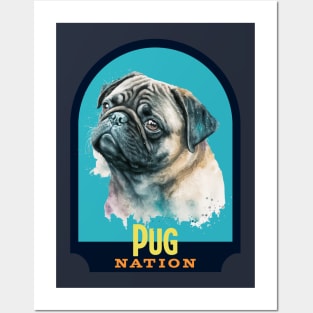 Pug Nation Posters and Art